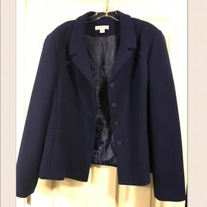 Coldwater Creek XL 18 Navy Blue Blazer Jacket